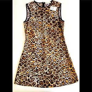 mini dresspolyester, leopard print,quality fabric,